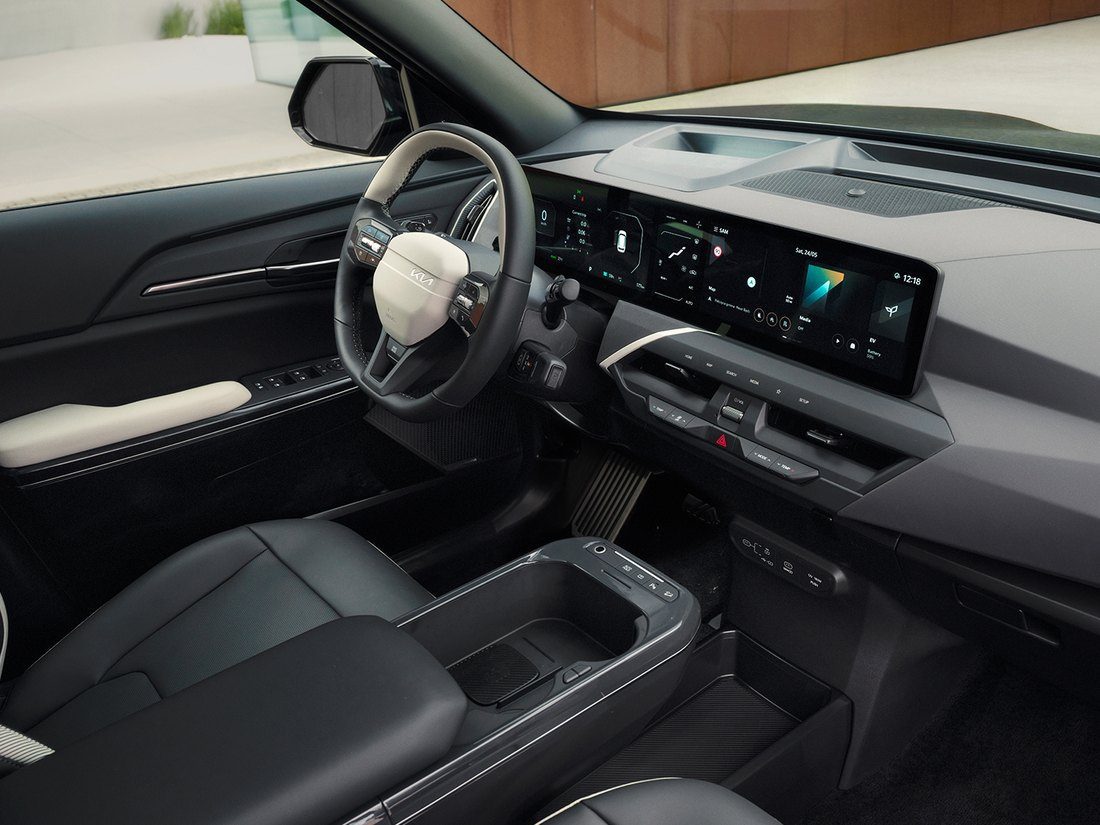 Interieur van een elektrische Kia