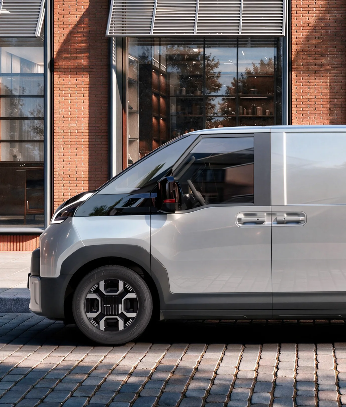 Kia PV7 in de stad