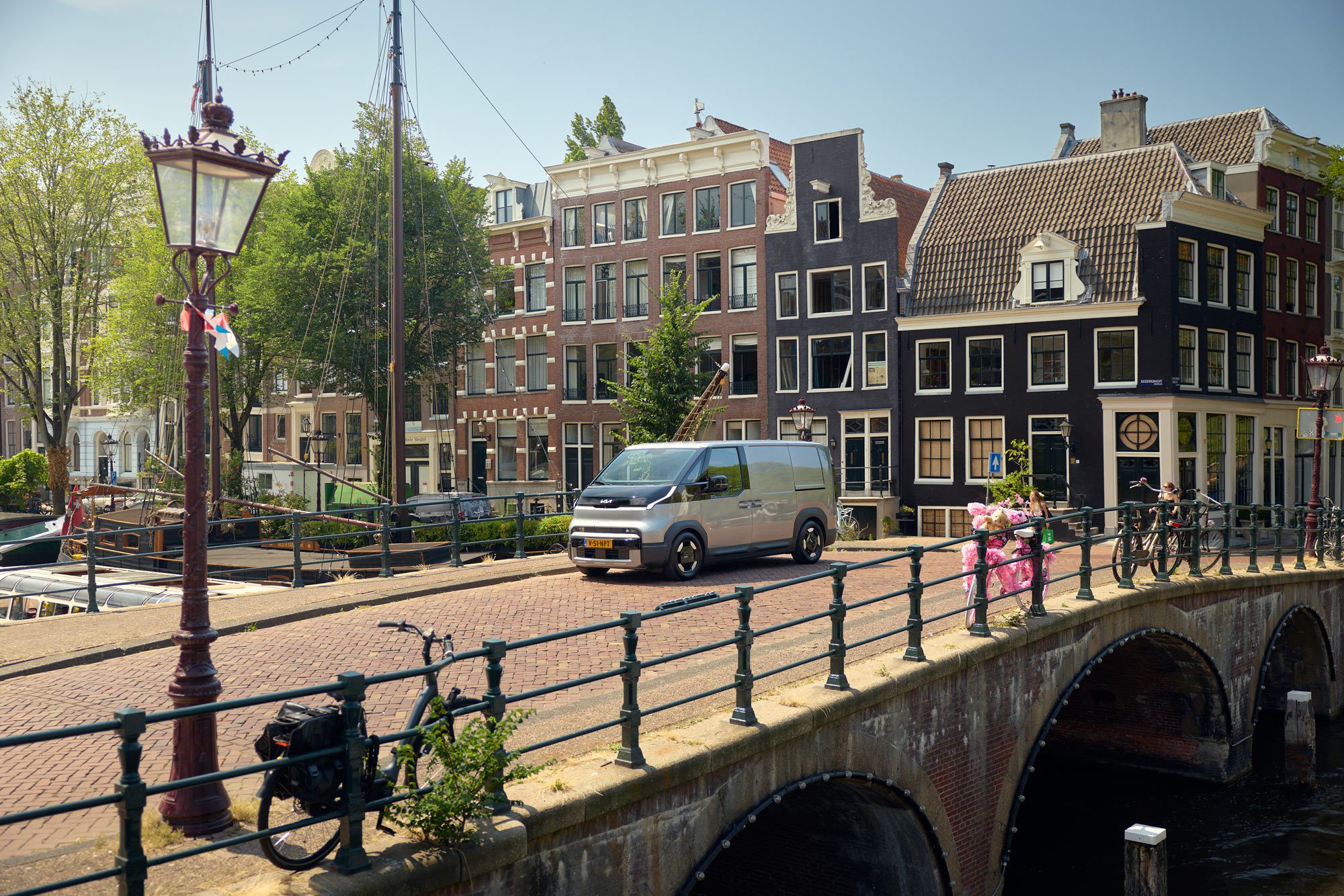 Bestelverkeer in de binnenstad van Amsterdam